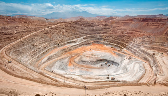 seguimiento fluvial Mina de cobre a cielo abierto en Perú